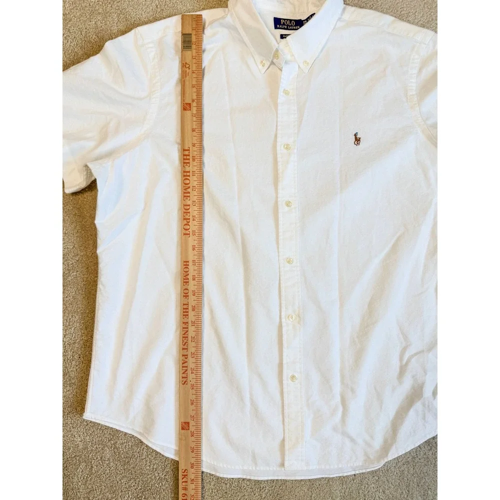 Polo Ralph Lauren Classic Fit Oxford Shirt White Button Down Men's XXL